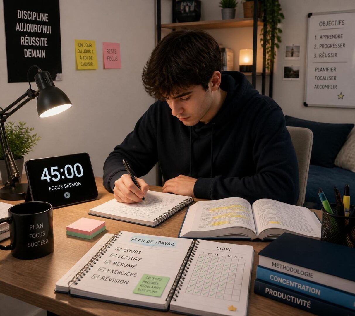 découvrez une routine efficace de 45 minutes qui remplace 3 heures de révisions inefficaces pour maximiser vos résultats en un temps réduit.