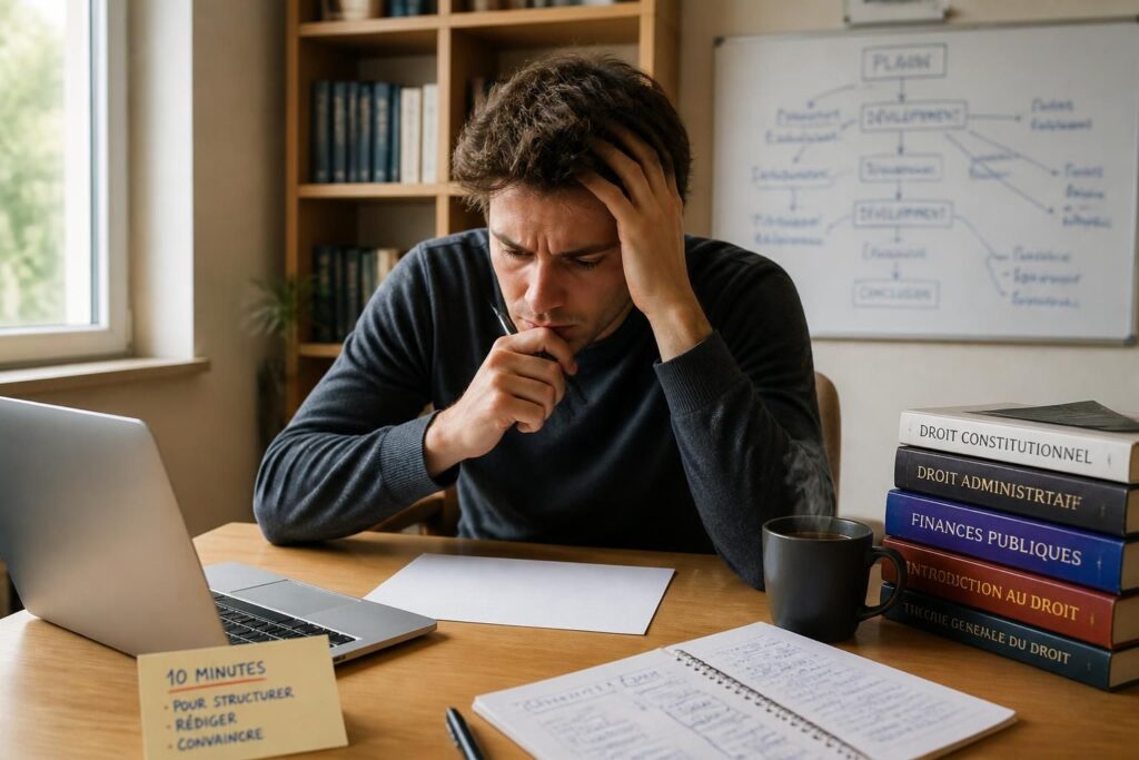 découvrez une méthode efficace pour structurer rapidement votre copie en seulement 10 minutes, même si vous savez quoi écrire mais avez du mal à rédiger.