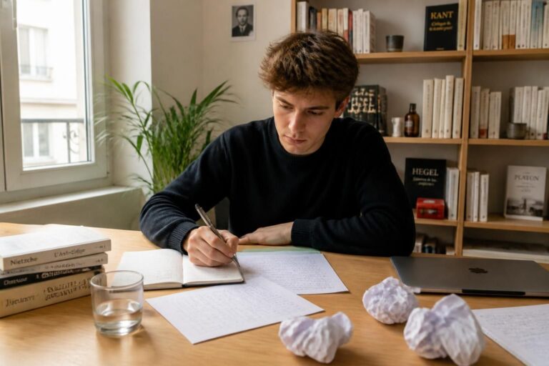 découvrez comment rédiger une copie solide en philo, même sans inspiration, grâce à des astuces simples et efficaces pour organiser vos idées et réussir votre dissertation.